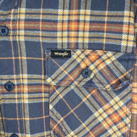 Wrangler Button-Up Flannel Hoodie - Picture 2 of 5